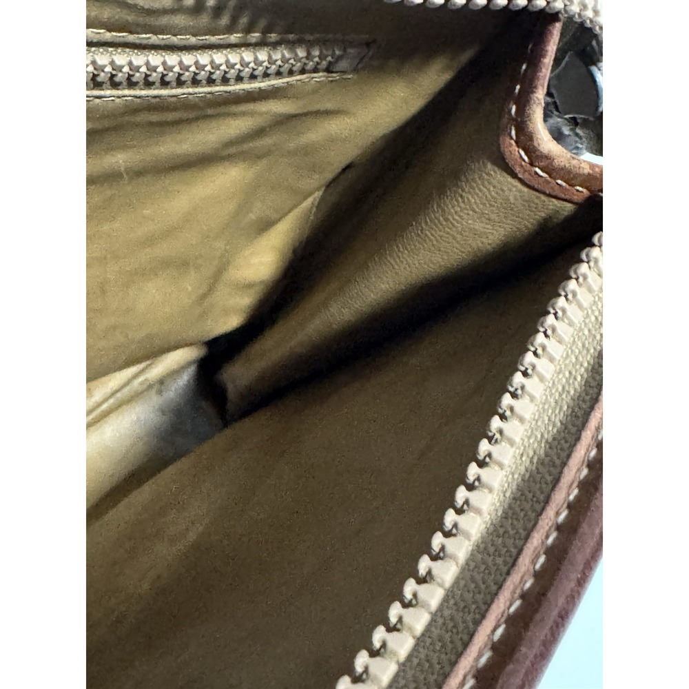 CELINE Triomphe Macadam Leather Clutch Cosmetics Travel Bag Italy Authentic - Picture 13 of 16